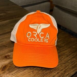 ORCA Coolers Orange Cap Hat SnapBack adjustable (Cotton)